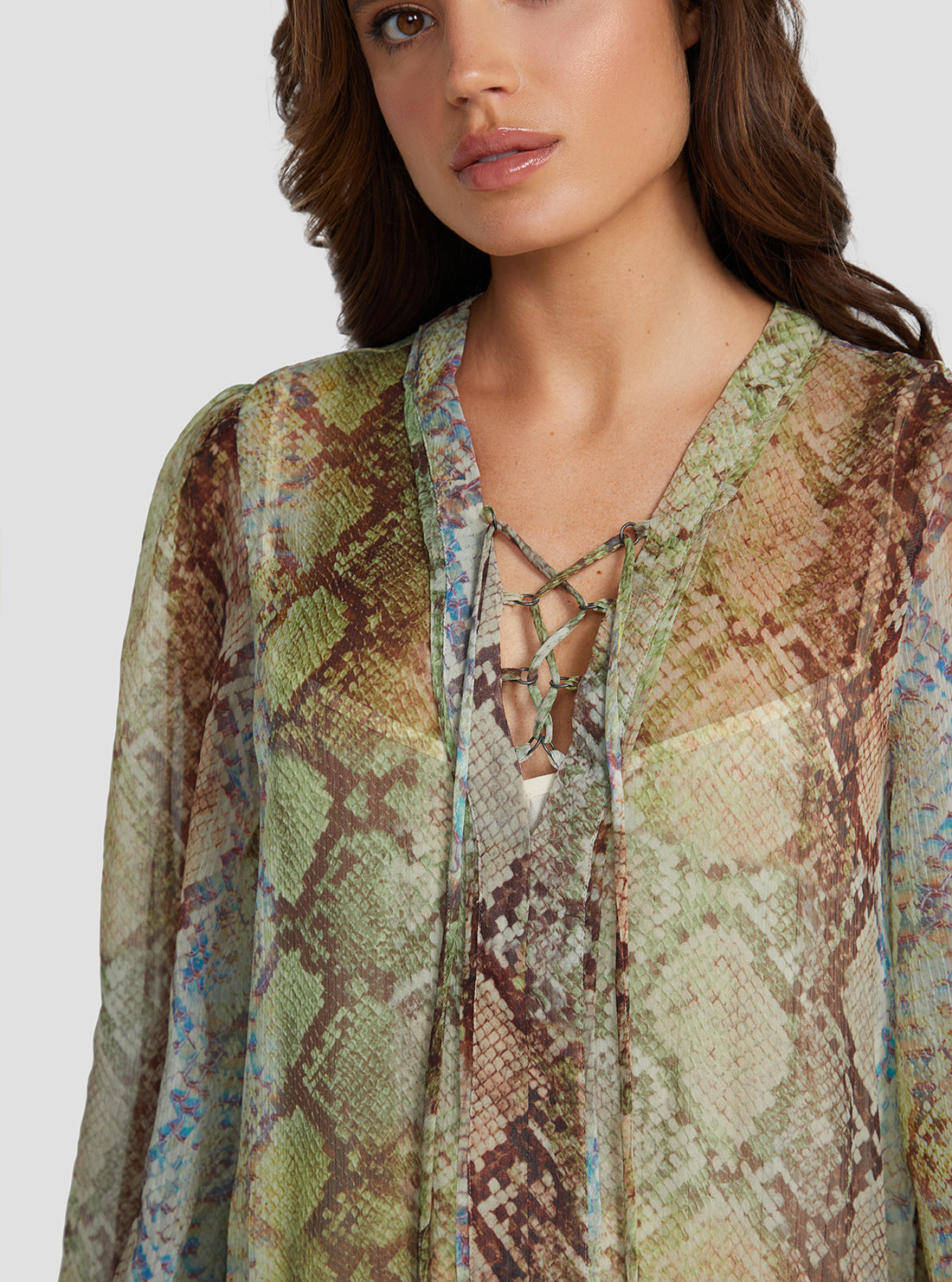 Eco Glam Snake Print Alva Midi Dress Eco Glam Snake Print Alva Midi Dress