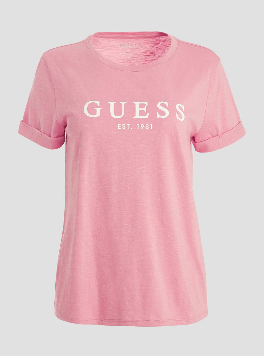 Eco Pink 1981 Roll Cuff Logo T-Shirt
