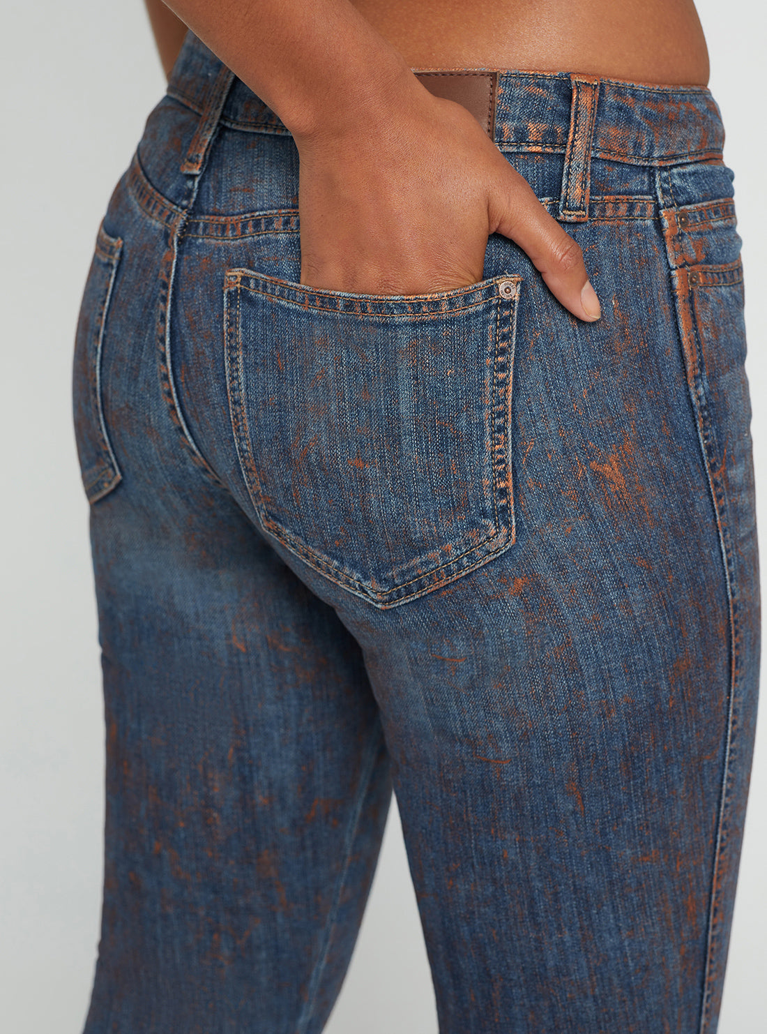 Low-Rise Power Skinny Denim Jeans In Hot Springs Wash Low-Rise Power Skinny Denim Jeans In Hot Springs Wash