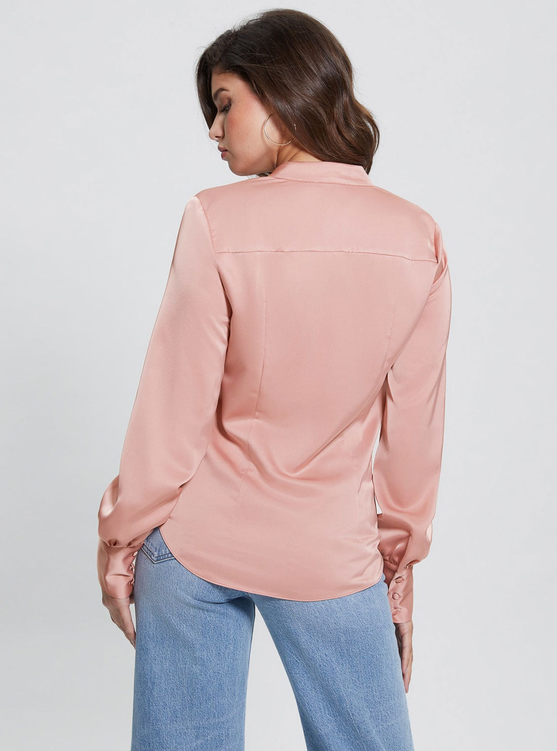 Eco Blush Rita Satin Shirt Eco Blush Rita Satin Shirt