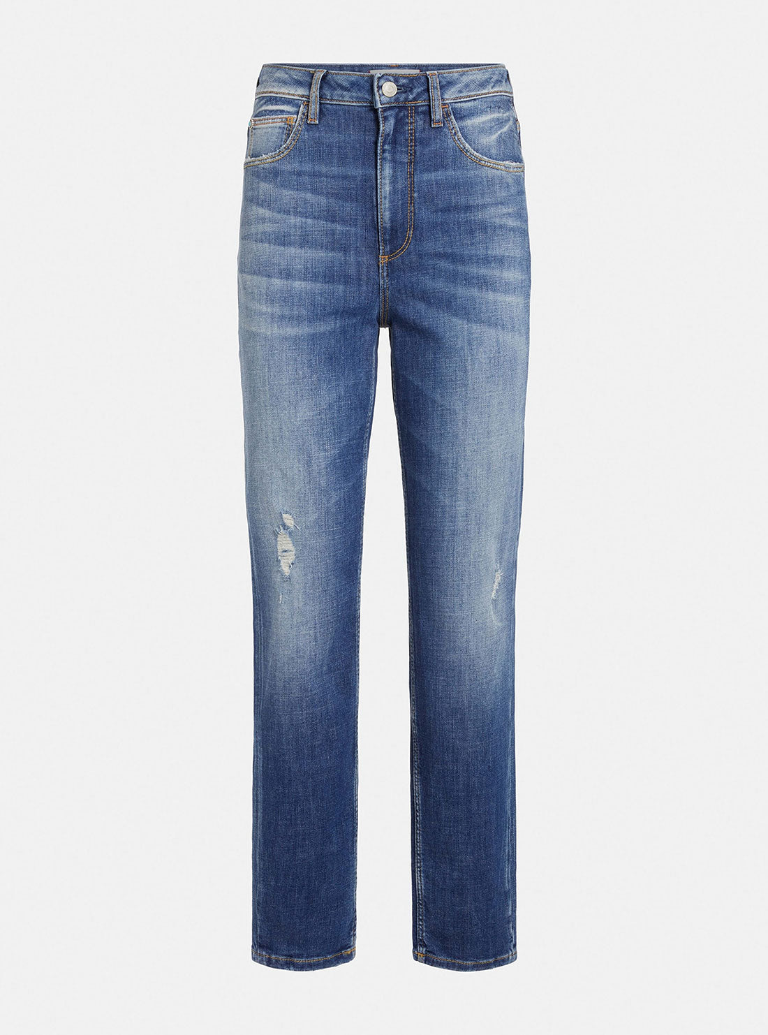 High-Rise Tapered Mom Denim Jeans In Vintage Mid Wash High-Rise Tapered Mom Denim Jeans In Vintage Mid Wash