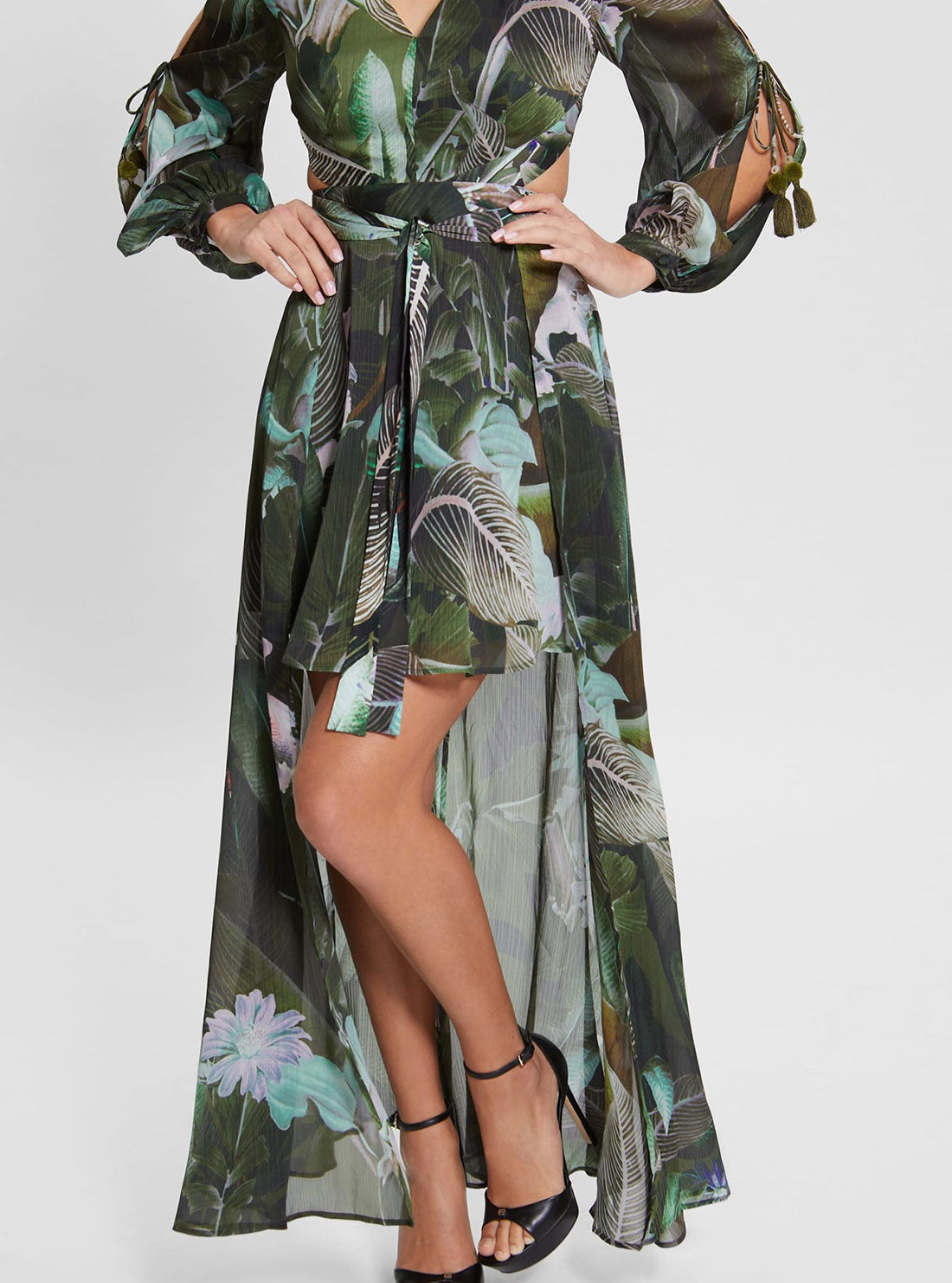 Eco Moonlit Tropic Garden Farrah Maxi Dress Eco Moonlit Tropic Garden Farrah Maxi Dress