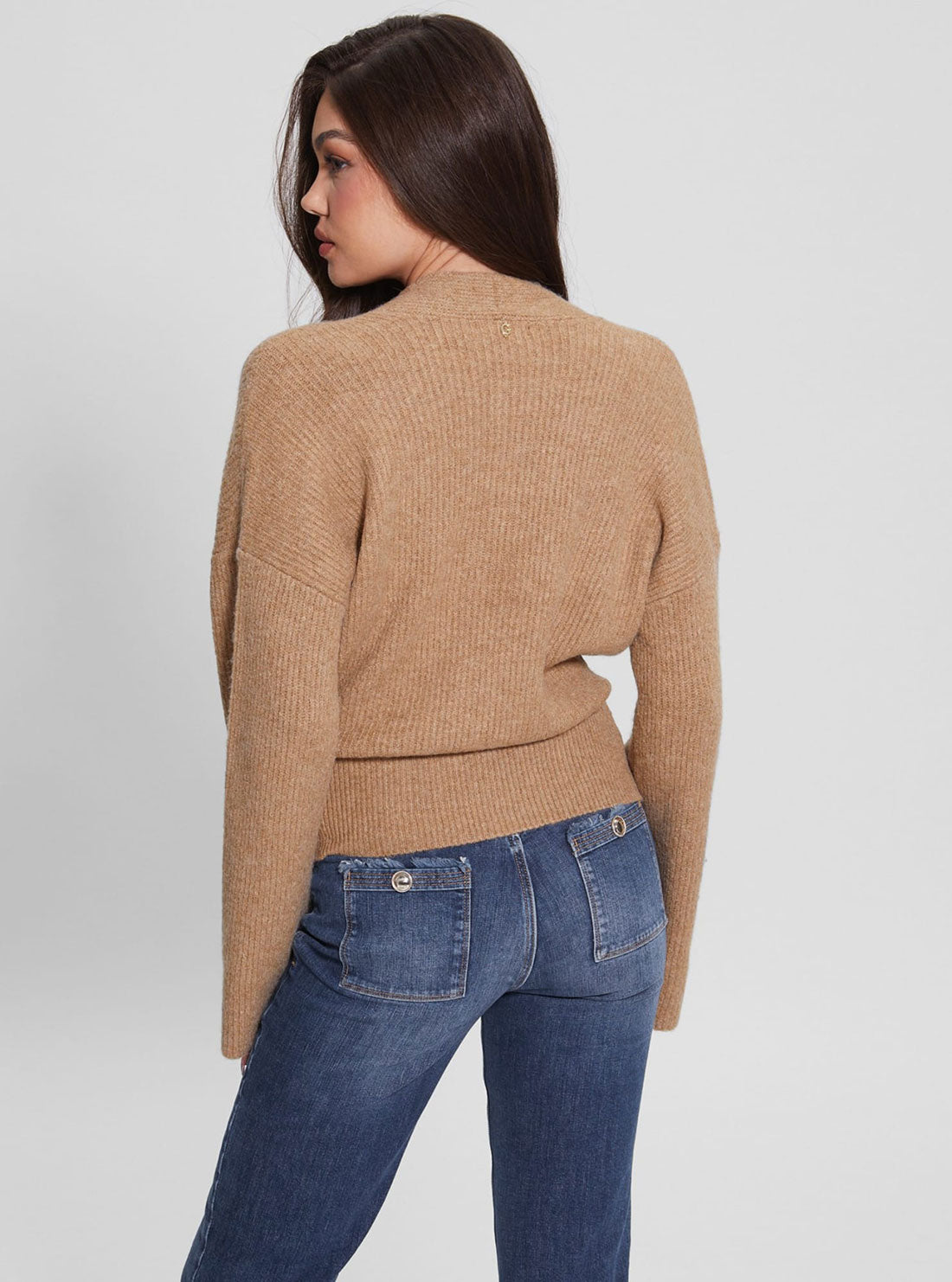 Eco Brown Kimono Nora Knit Top Eco Brown Kimono Nora Knit Top