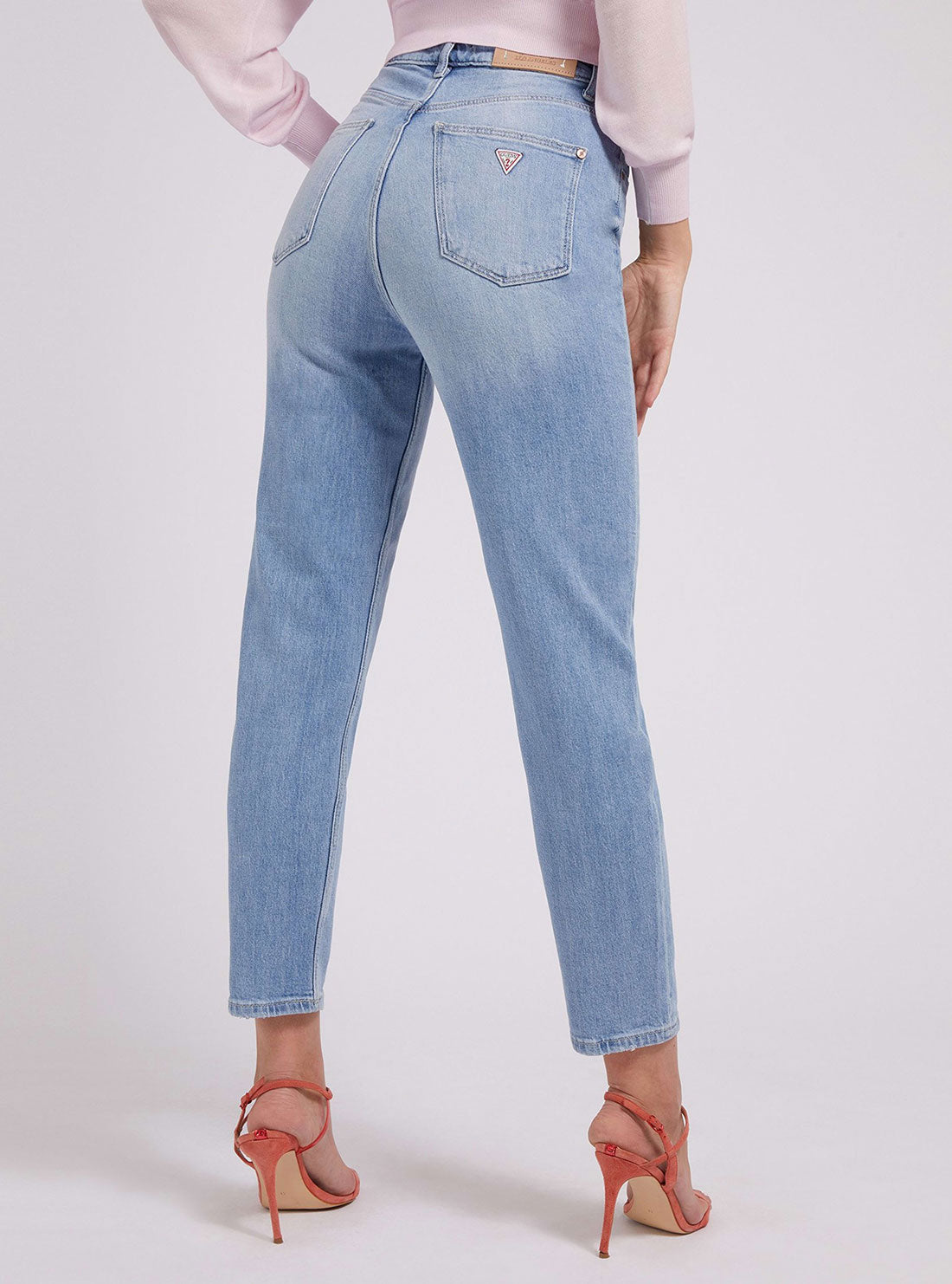 High-Rise Relaxed Fit Mom Denim Jeans In Bora Sky Wash High-Rise Relaxed Fit Mom Denim Jeans In Bora Sky Wash