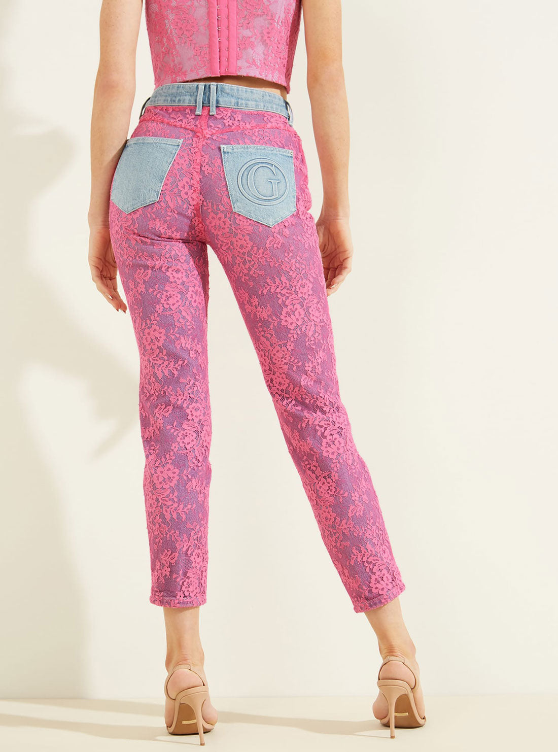 High-Rise 1981 Skinny Denim Jeans In Uxia Lace Wash High-Rise 1981 Skinny Denim Jeans In Uxia Lace Wash