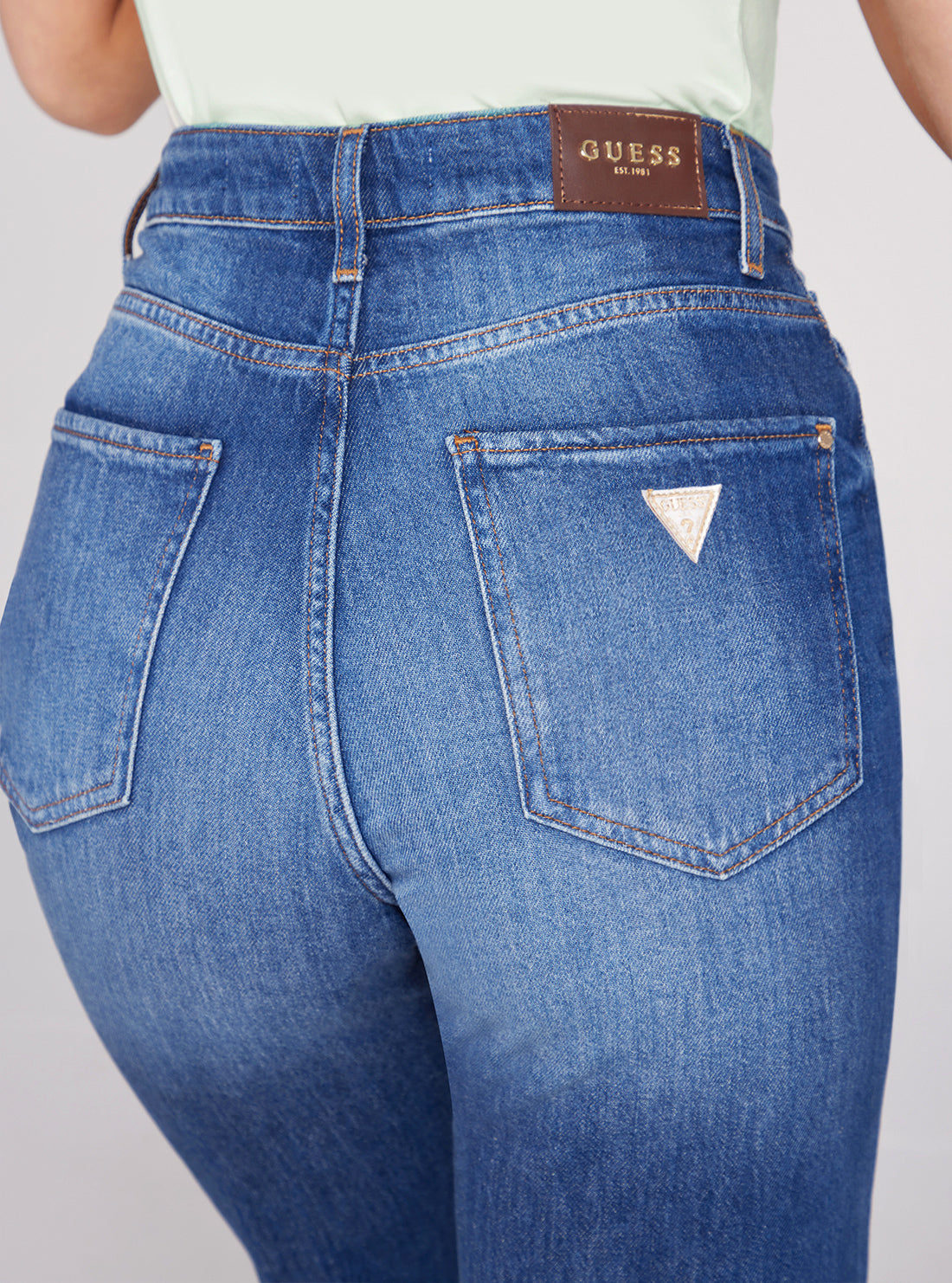 High-Rise Ankle Wide Leg Denim Jeans In Feel Free Wash High-Rise Ankle Wide Leg Denim Jeans In Feel Free Wash
